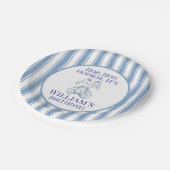 A Little Bunny is Turning One Pappteller (Schrägansicht)