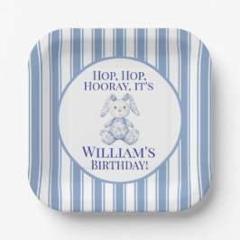 A Little Bunny is Turning One Pappteller