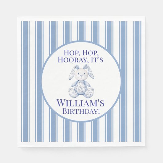 A Little Bunny is Turning One Serviette (Vorderseite)