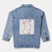A Little Bunny Made of Feelings Jeansjacke (Rückseite)
