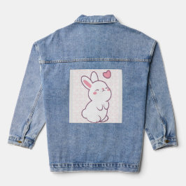 A Little Bunny Made of Feelings Jeansjacke