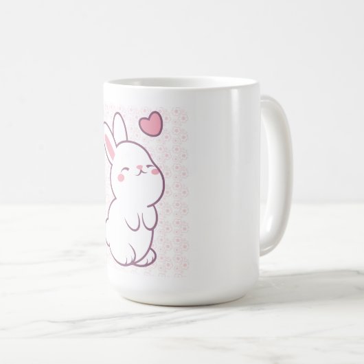 A Little Bunny Made of Feelings Kaffeetasse (VorderseiteRechts)