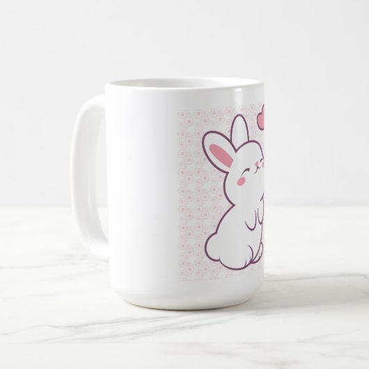 A Little Bunny Made of Feelings Kaffeetasse (Vorderseite Links)