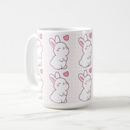 A Little Bunny Made of Feelings Kaffeetasse (Vorderseite Links)