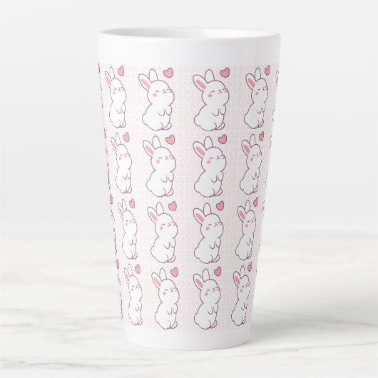 A Little Bunny Made of Feelings Milchtasse (Vorderseite)