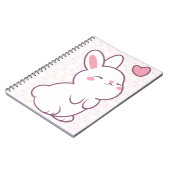 A Little Bunny Made of Feelings Notizblock (Linke Seite)