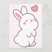 A Little Bunny Made of Feelings Postkarte (Vorderseite)