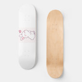 A Little Bunny Made of Feelings Skateboard (Vorderseite)