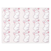 A Little Bunny Made of Feelings Tischdecke (Vorderseite (Horizontal))
