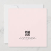 A Little Bunny Pink Rainbow Baby Shower Invitation (Rückseite)