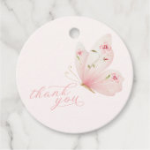 A Little Butterfly Baby Shower Geschenkanhänger (Vorderseite)