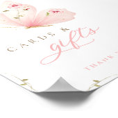 A Little Butterfly Cards & Gifts Table Sign Poster (Ecke)