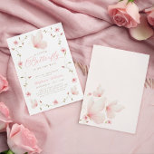 A Little Butterfly Floral Garden Baby Shower Einladung