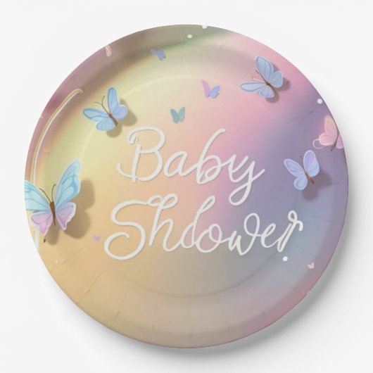 A Little Butterfly Has Arrived-paper plat Pappteller (Vorderseite)