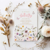 A Little Butterfly is on her way Baby Shower Einladung