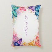 A Little Butterfly Is On It’s Way Glitter Dekokissen (Vorderseite(Vertikal))