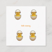 A little chick is on the way  begleitkarte (Rückseite)