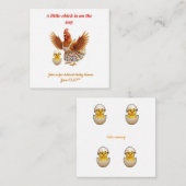 A little chick is on the way  begleitkarte (Vorne/Hinten)