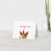 A little chick is on the way  dankeskarte (Vorderseite)