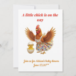 A little chick is on the way  einladung