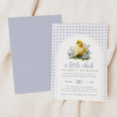 A Little Chick Spring Lavender Baby Shower Einladung