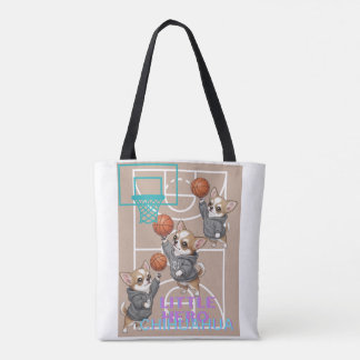 A little Chihuahua who loves basketball Tasche