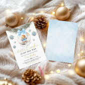 A Little Cookie Baubles Gingerbread Baby Shower  Einladung