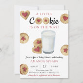 A Little cookie is on the way Baby shower Einladung (Vorderseite)