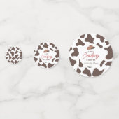 A Little Cowboy Cow Boy Rodeo Western Baby Shower Konfetti (Vorderseiten)