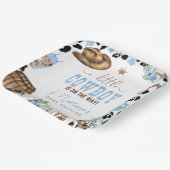 A Little Cowboy Is On The Way Wild Western Pappteller (Gewinkelt)