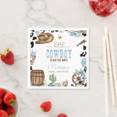 A Little Cowboy Is On The Way Wild Western Serviette (Beispiel)