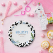  A Little Cowboy Western Boy Baby Shower  Pappteller (Party)