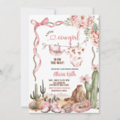 A little cowgirl baby shower einladung (Vorderseite)