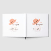 A little cowgirl is on it's way orange baby shower gästebuch (Voll)