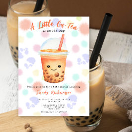 A Little Cu-Tea Bubble Tea Baby Shower Einladung