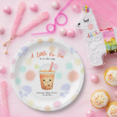 A Little Cu-Tea Bubble Tea Baby Shower Pappteller (Party)