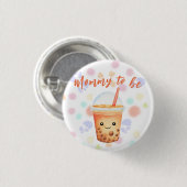 A Little Cu-Tea Bubble Tea - Mommy to be Button (Vorne & Hinten)