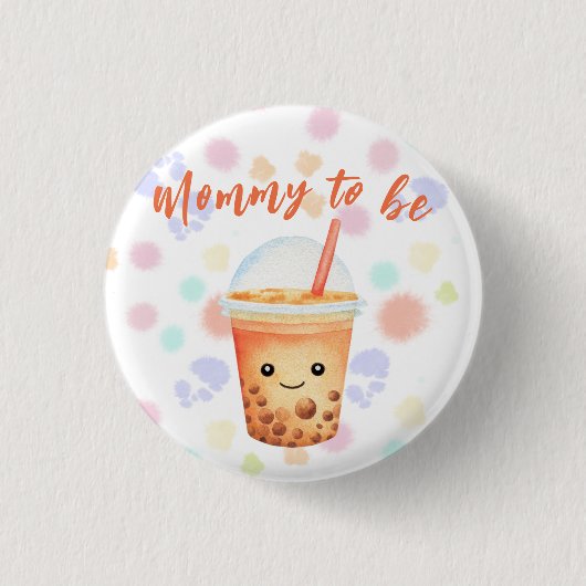 A Little Cu-Tea Bubble Tea - Mommy to be Button (Vorderseite)