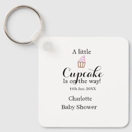 A little cupcake is on its way baby shower name da schlüsselanhänger