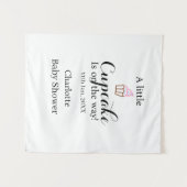 A little cupcake is on its way baby shower name da wandteppich (Vorderseite (Horizontal))