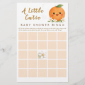 A Little Cutie -  Baby Shower Bingo Game Briefpapier (Vorderseite)