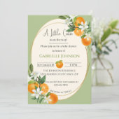 A Little Cutie is on the way neutral baby shower Einladung (Stehend Vorderseite)