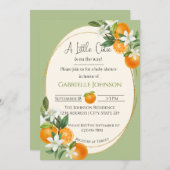 A Little Cutie is on the way neutral baby shower Einladung (Vorne/Hinten)