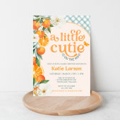 A Little Cutie Orange Baby Shower Invitation |  Einladung