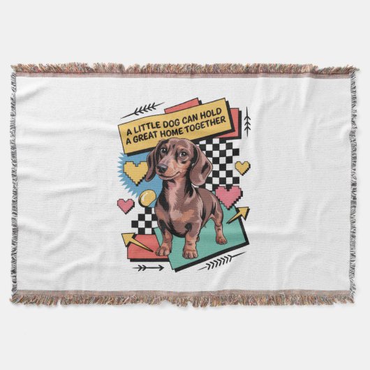 A Little Dog Can Hold A Great Home Together Decke (Vorderseite)