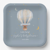 A Little Explorer Hot Air Balloon Custom Pappteller (Vorderseite)