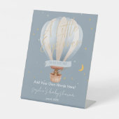 A Little Explorer Hot Air Balloon Custom Sockelschild (Vorderseite)