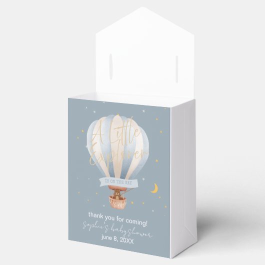 A Little Explorer Hot Air Balloon Geschenkschachtel (Geöffnet)