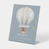 A Little Explorer Hot Air Balloon Welcome Sockelschild (Vorderseite)
