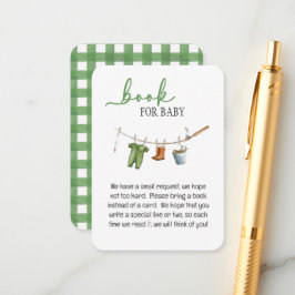 A Little Fisherman Baby Shower Book for Baby Begleitkarte